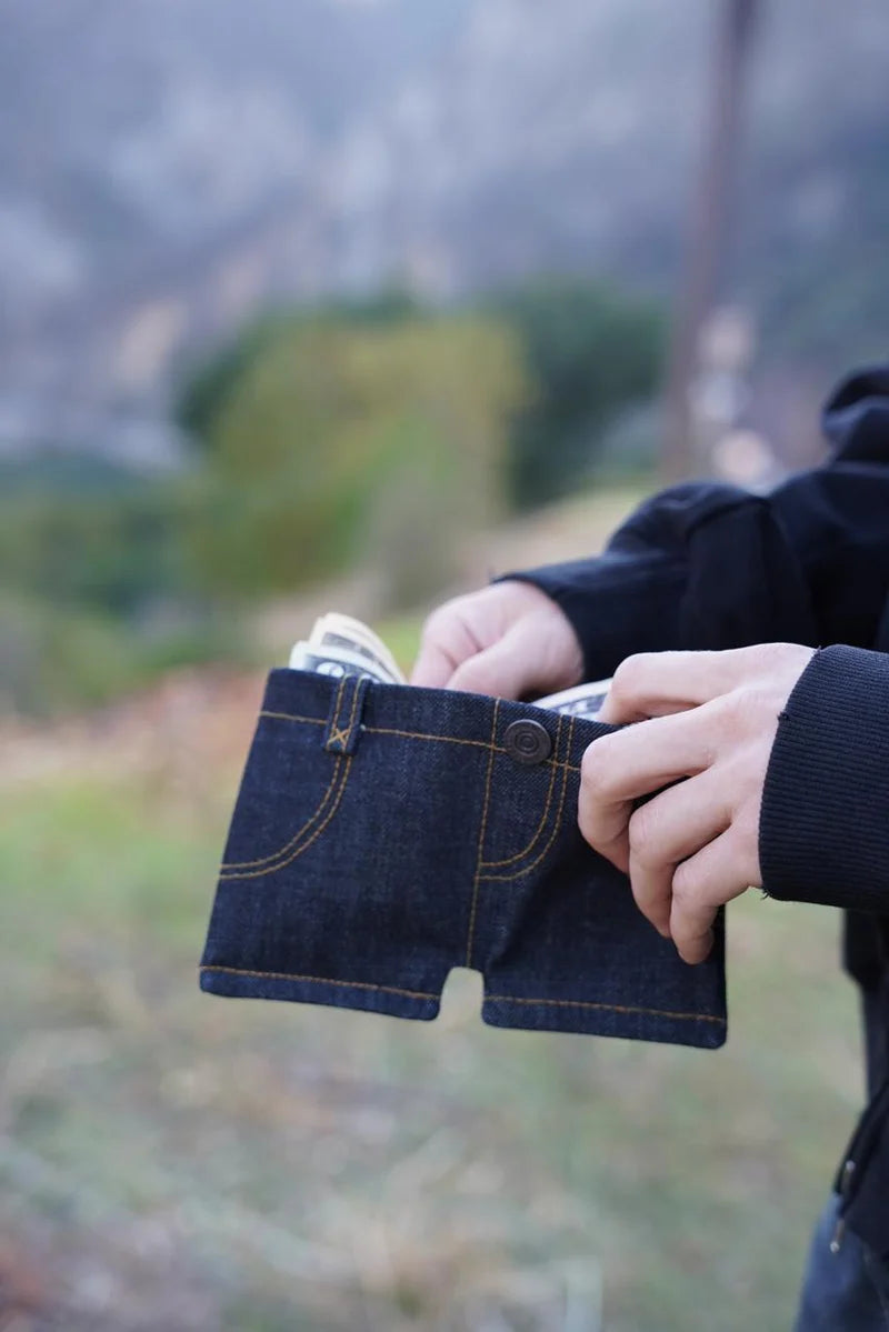Handmade Jean Short Wallet